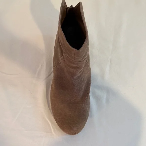 Chocolat Blu Taupe Suede Ankle Boots - Picture 9 of 14